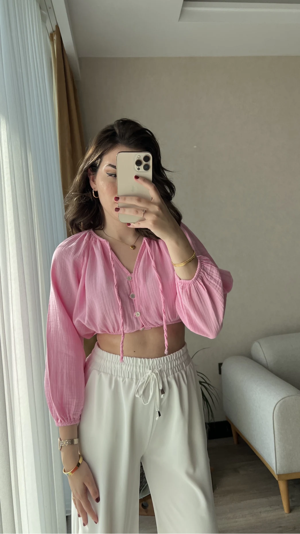 Cedriic Beli Lastikli Bluz