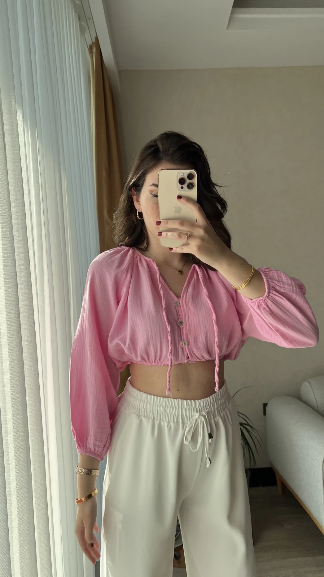 Cedriic Beli Lastikli Bluz