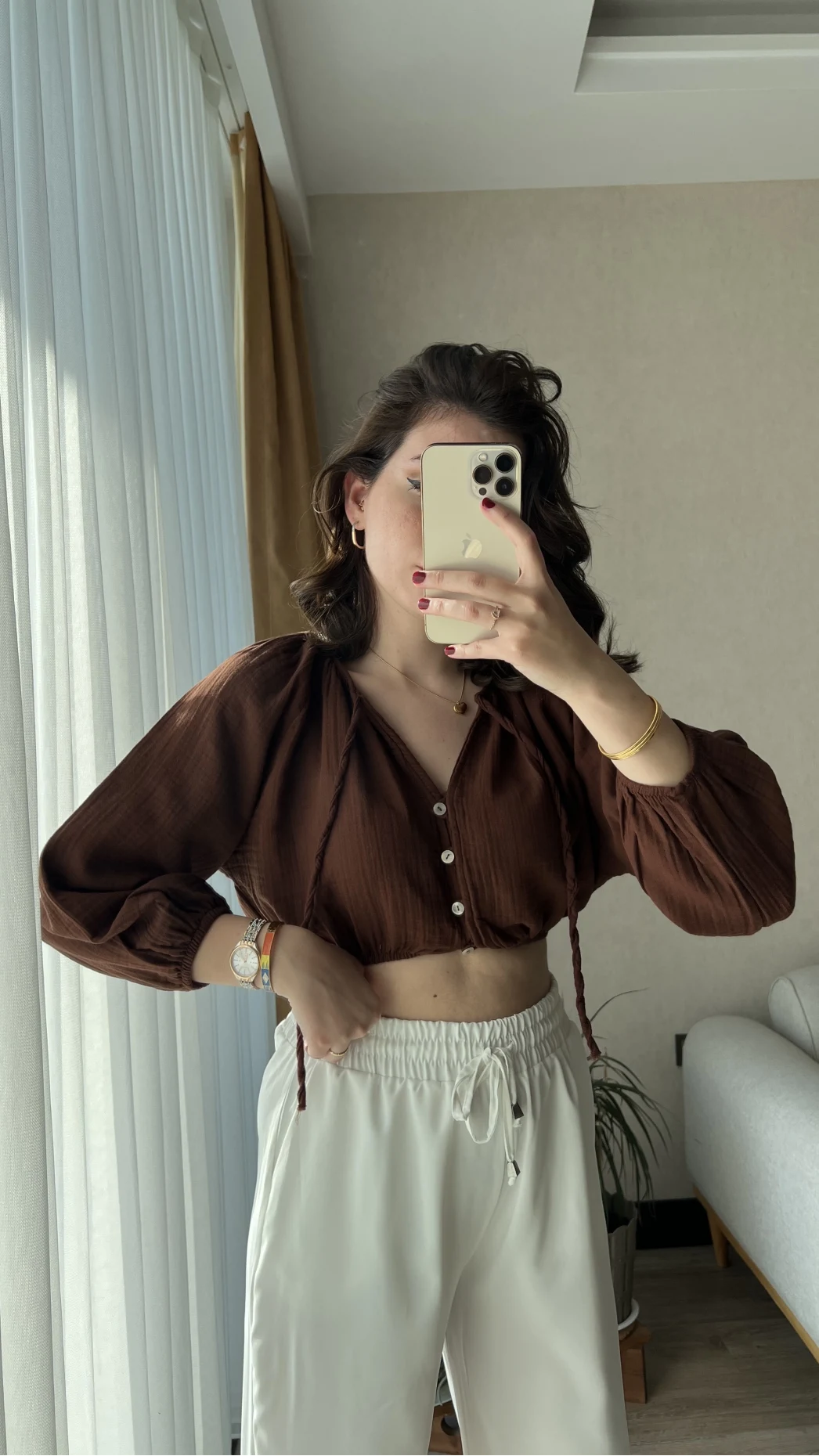 Cedriic Beli Lastikli Bluz