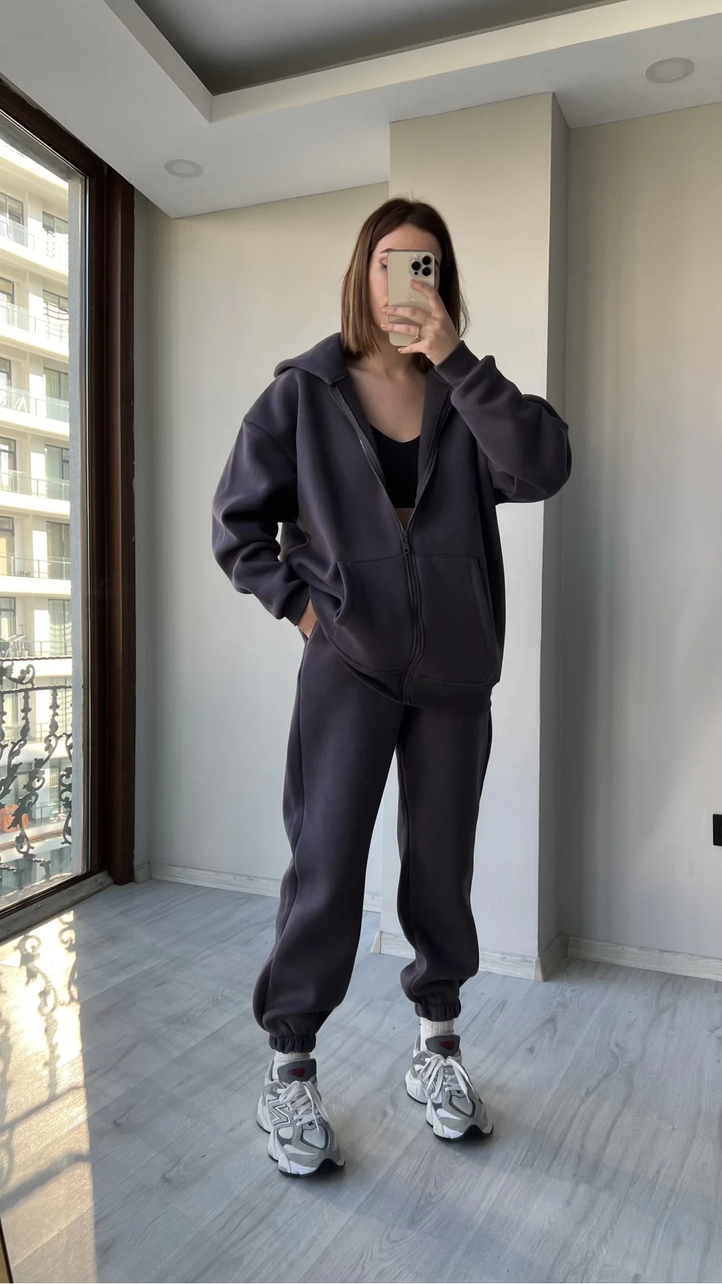 Clou Füme Oversize Hırkalı Takım