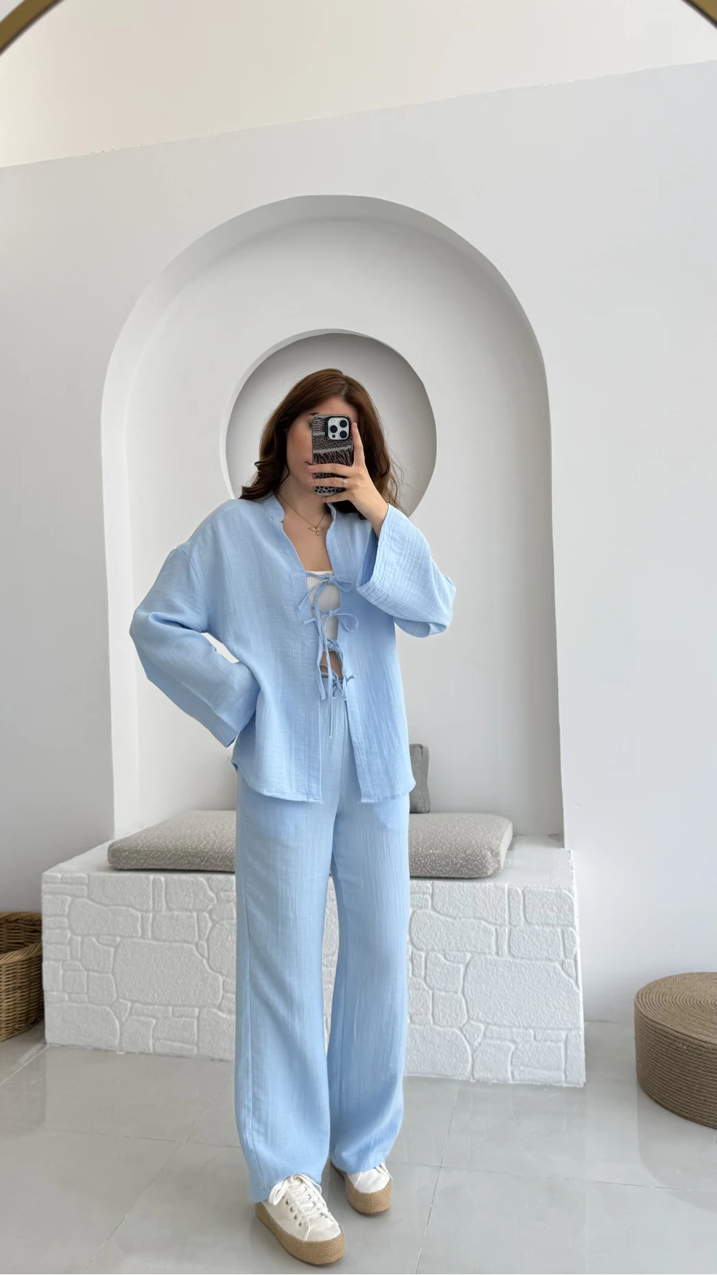 Colmar Müslin Pamuk Takım Mavi