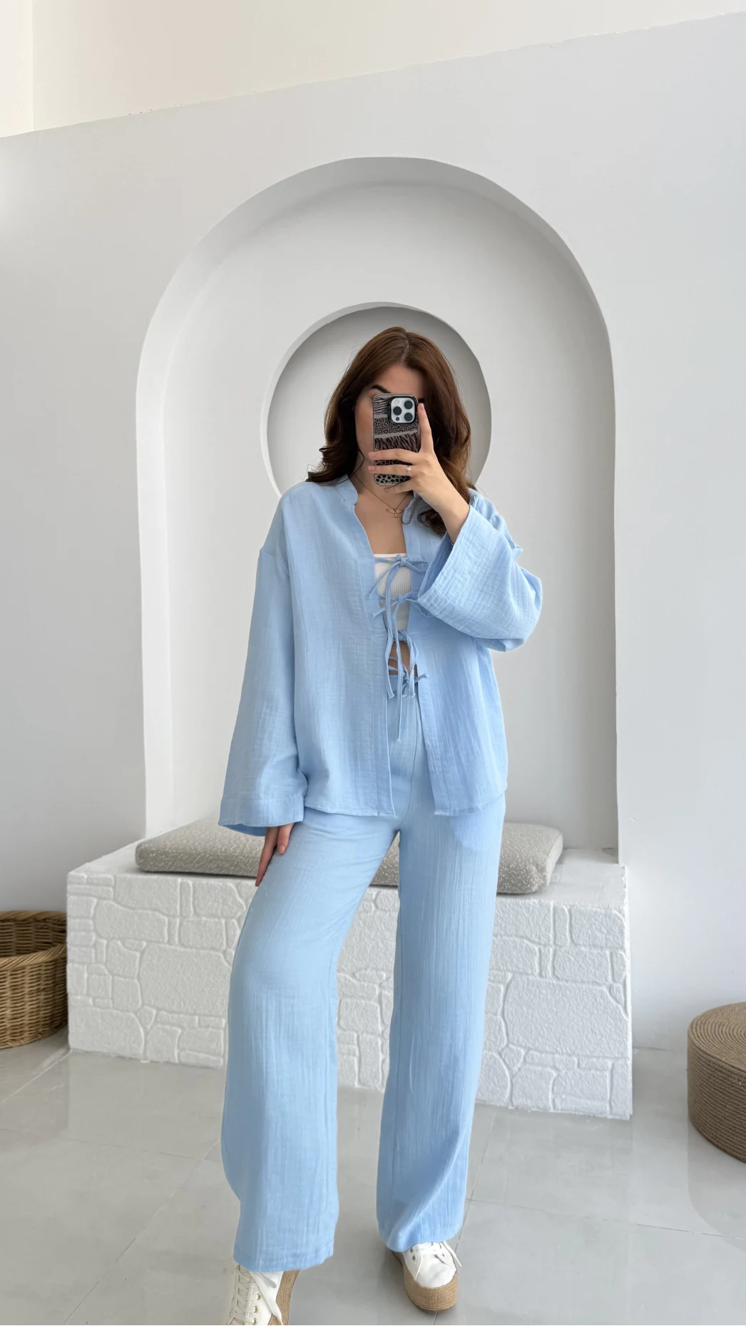 Colmar Müslin Pamuk Takım Mavi