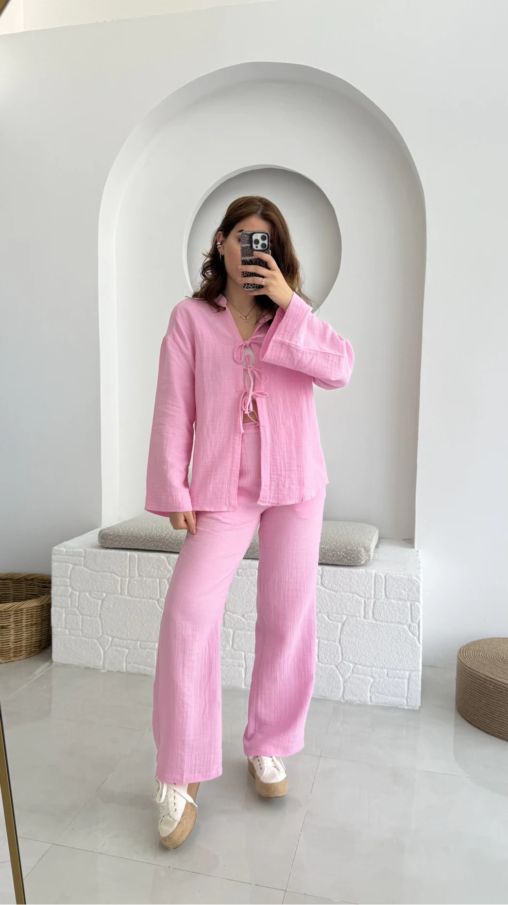 Colmar Müslin Pamuk Takım Pembe