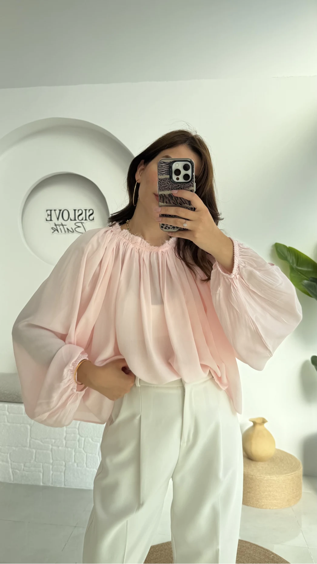 Crema Tül Bluz - Şeker Pembesi - 4959