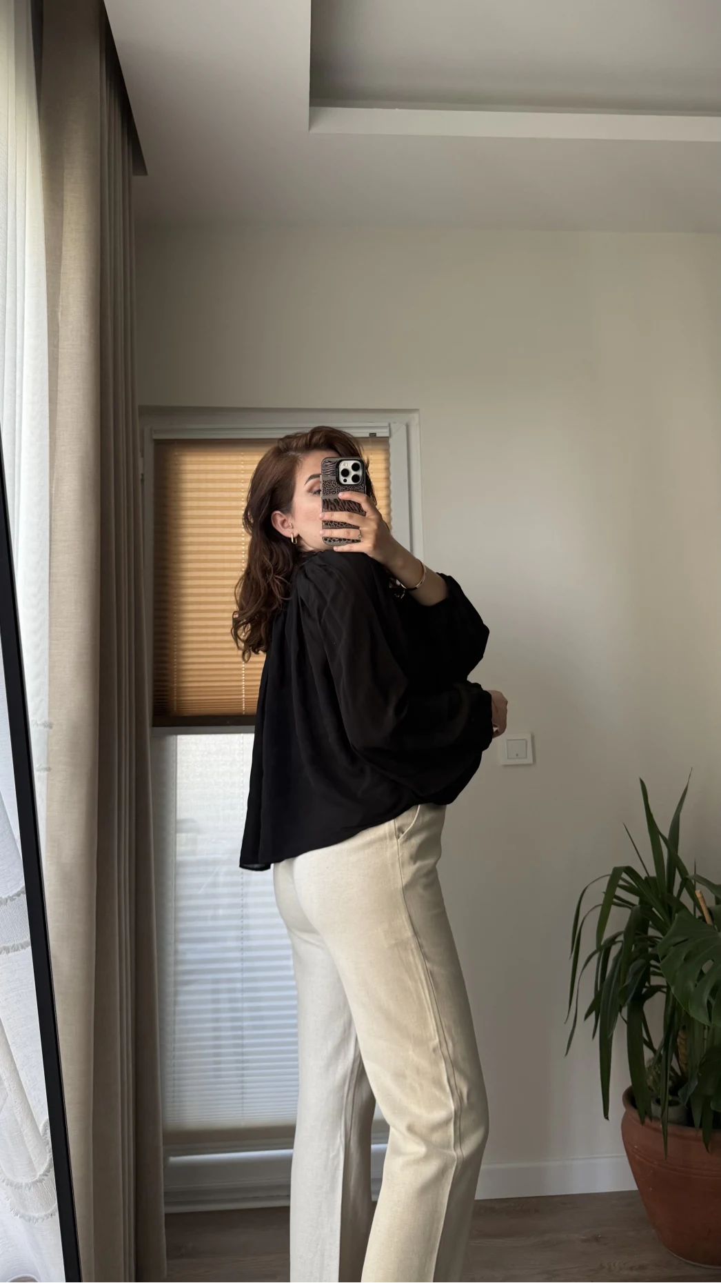 Crema Tül Bluz - Siyah - 4959