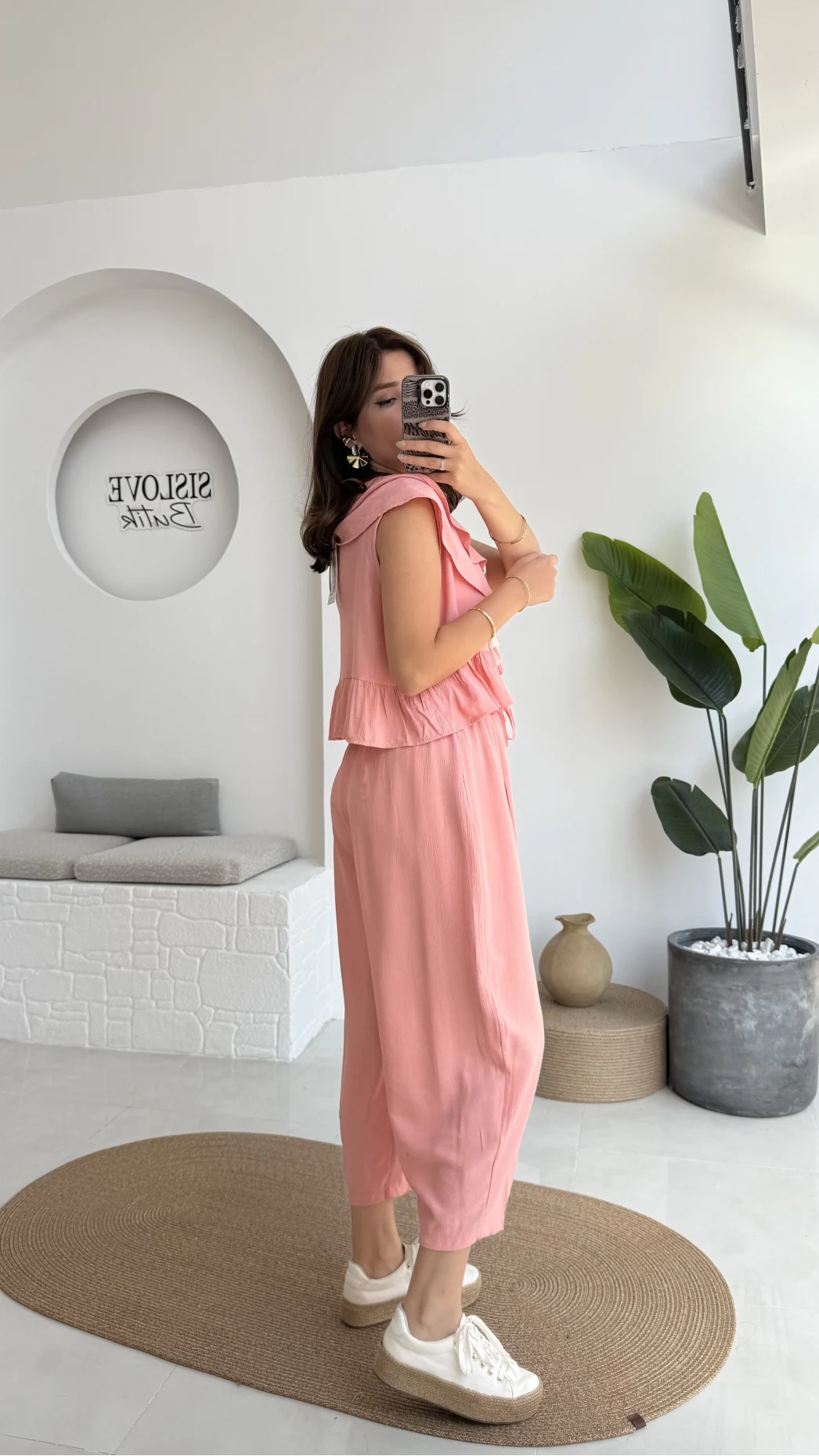 Cute Volanlı Pensli Takım - 1000-4000 - Pembe Tonları
