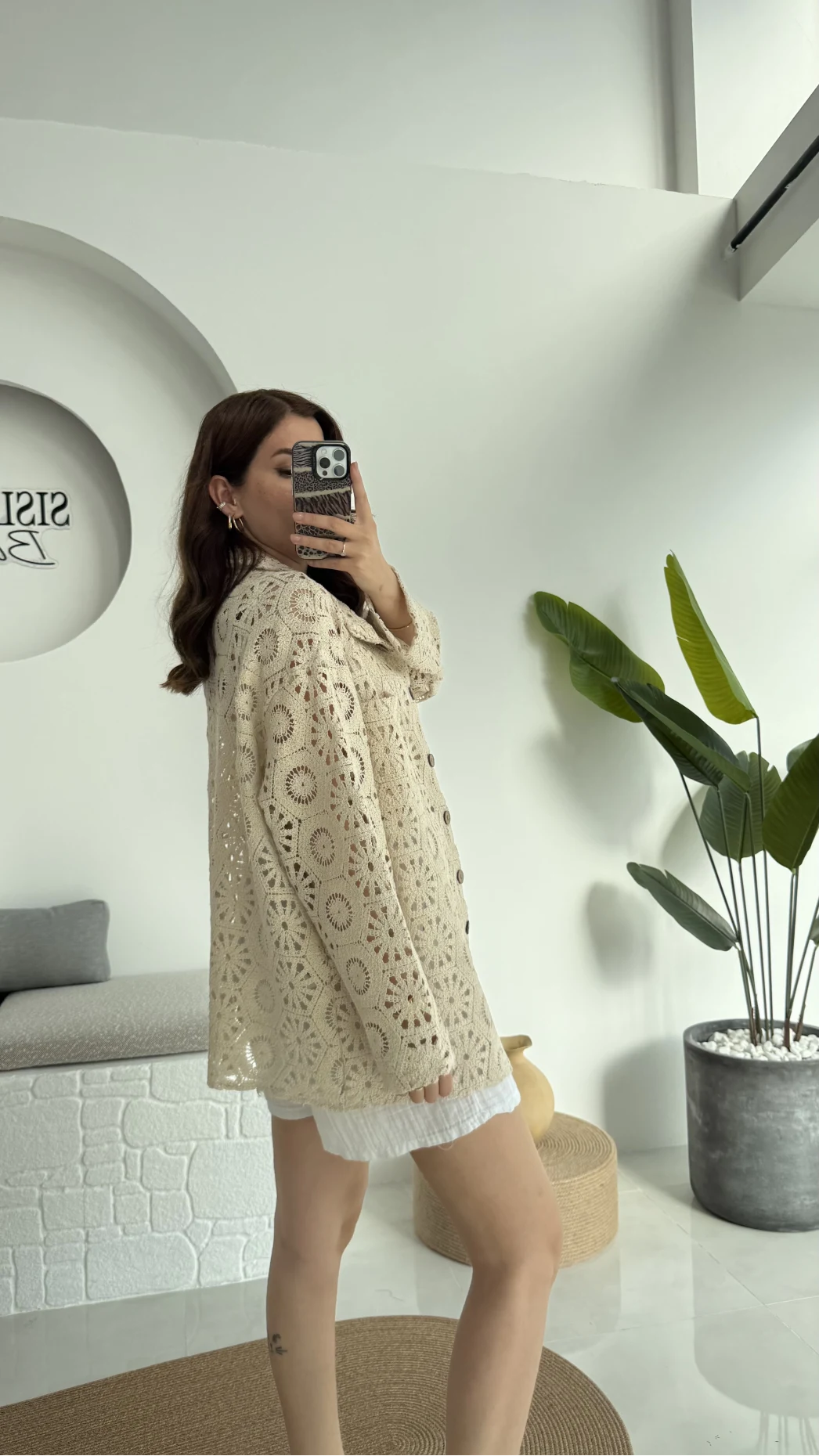 Dantel Gömlek - 252 - 2014 - Taş