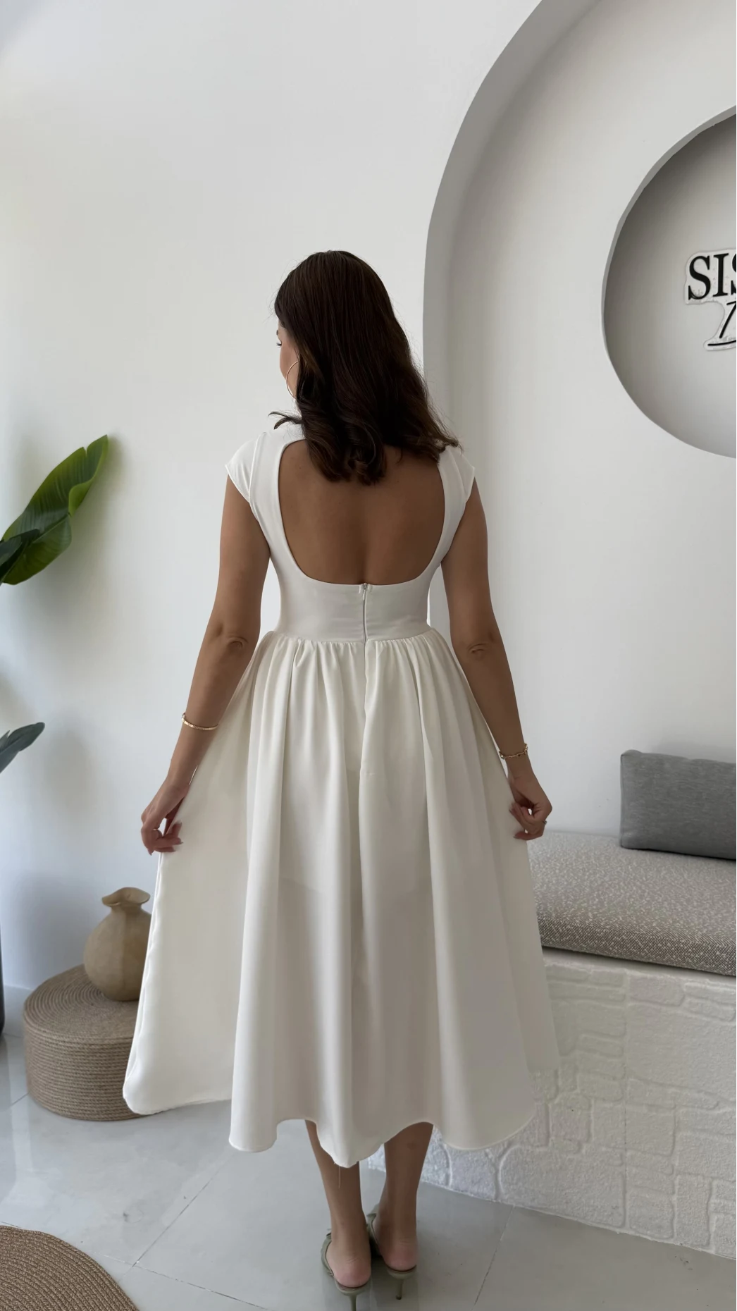 Daphne Elbise - Beyaz - 2596