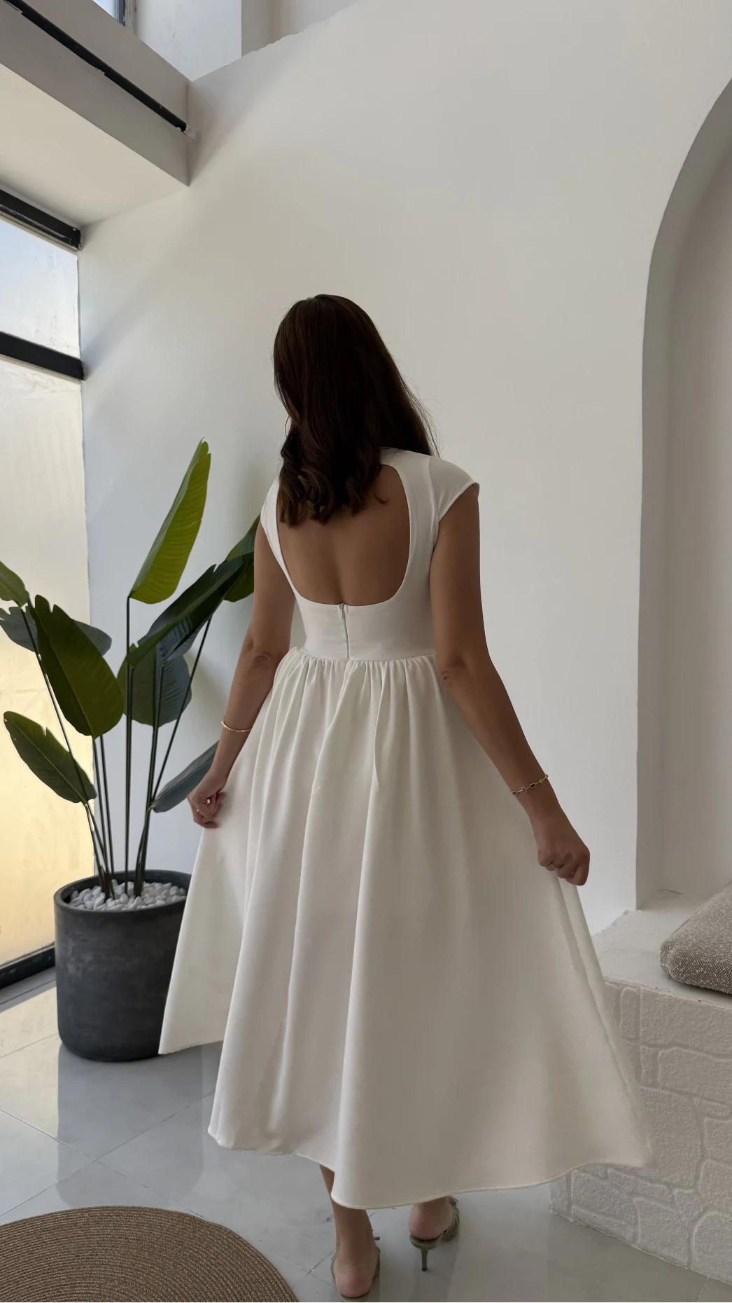 Daphne Elbise - Beyaz - 2596