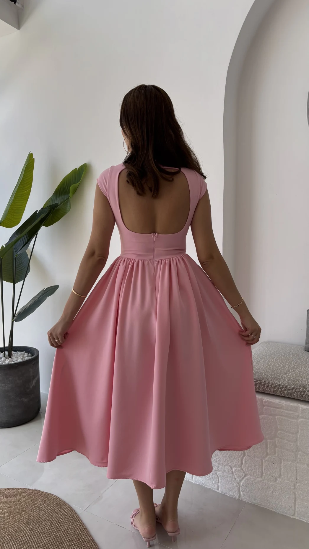 Daphne Elbise - Pembe - 2596