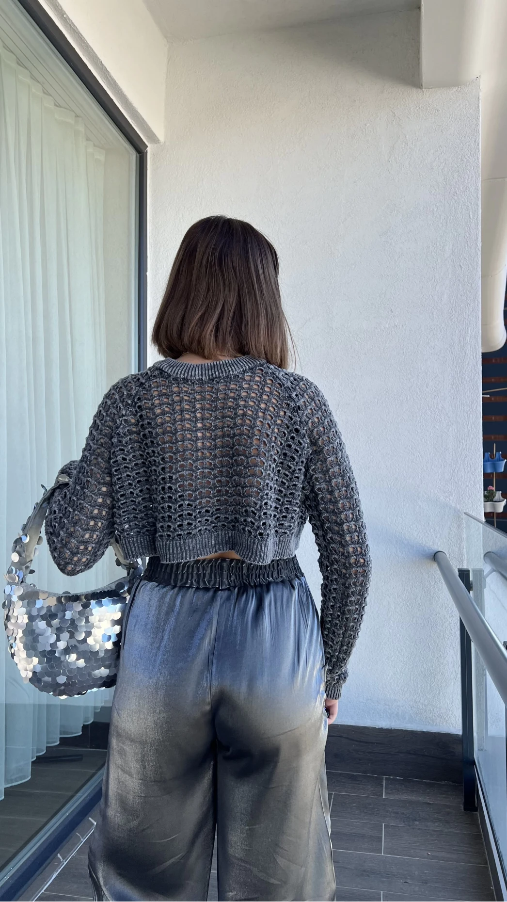 Delly Yıkamalı Crop