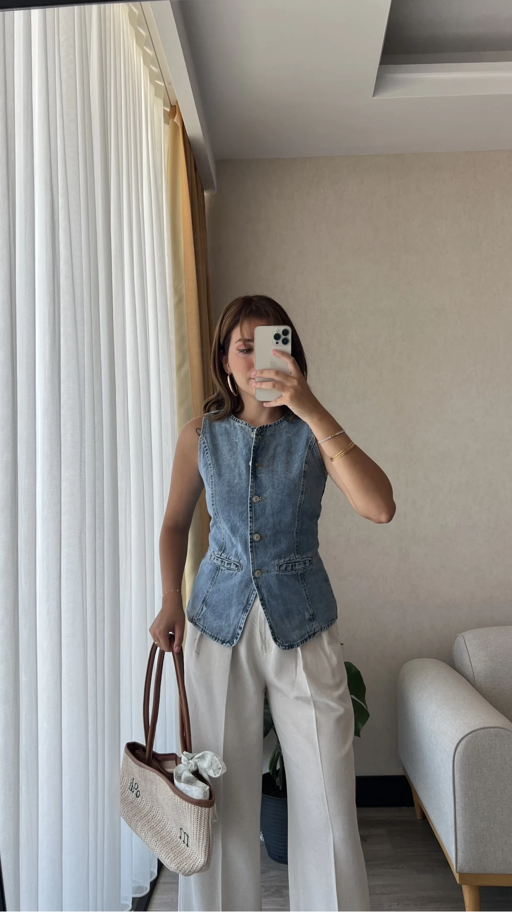 Denim Yelek