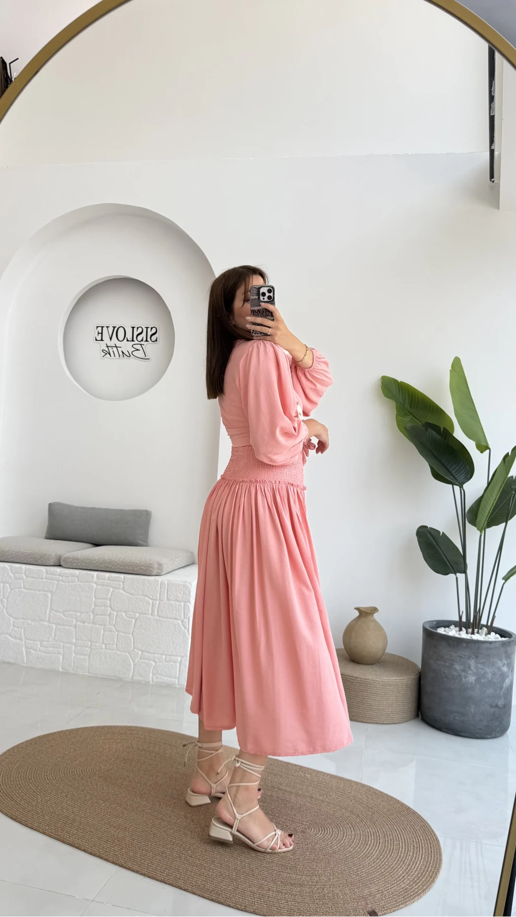 Deniz Kabuklu Etek Takım Pembe