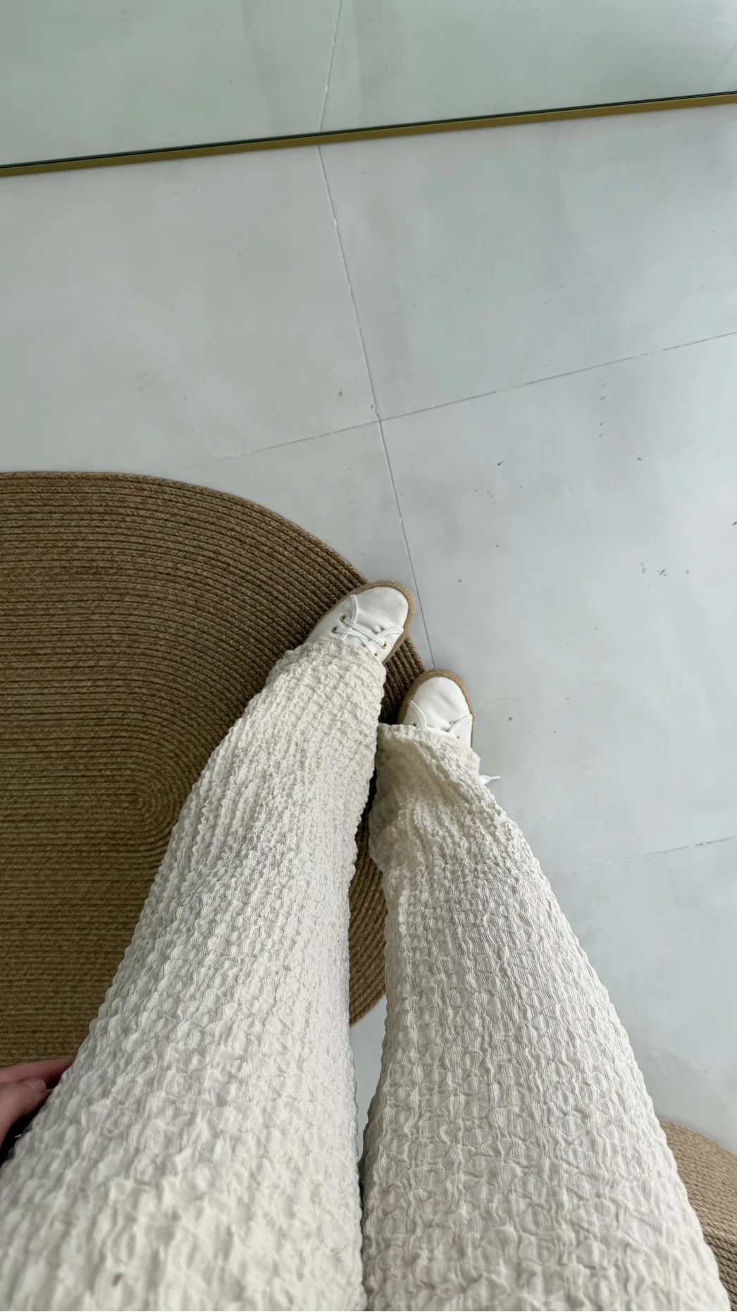 Dep Bürümcük Pantolon Krem