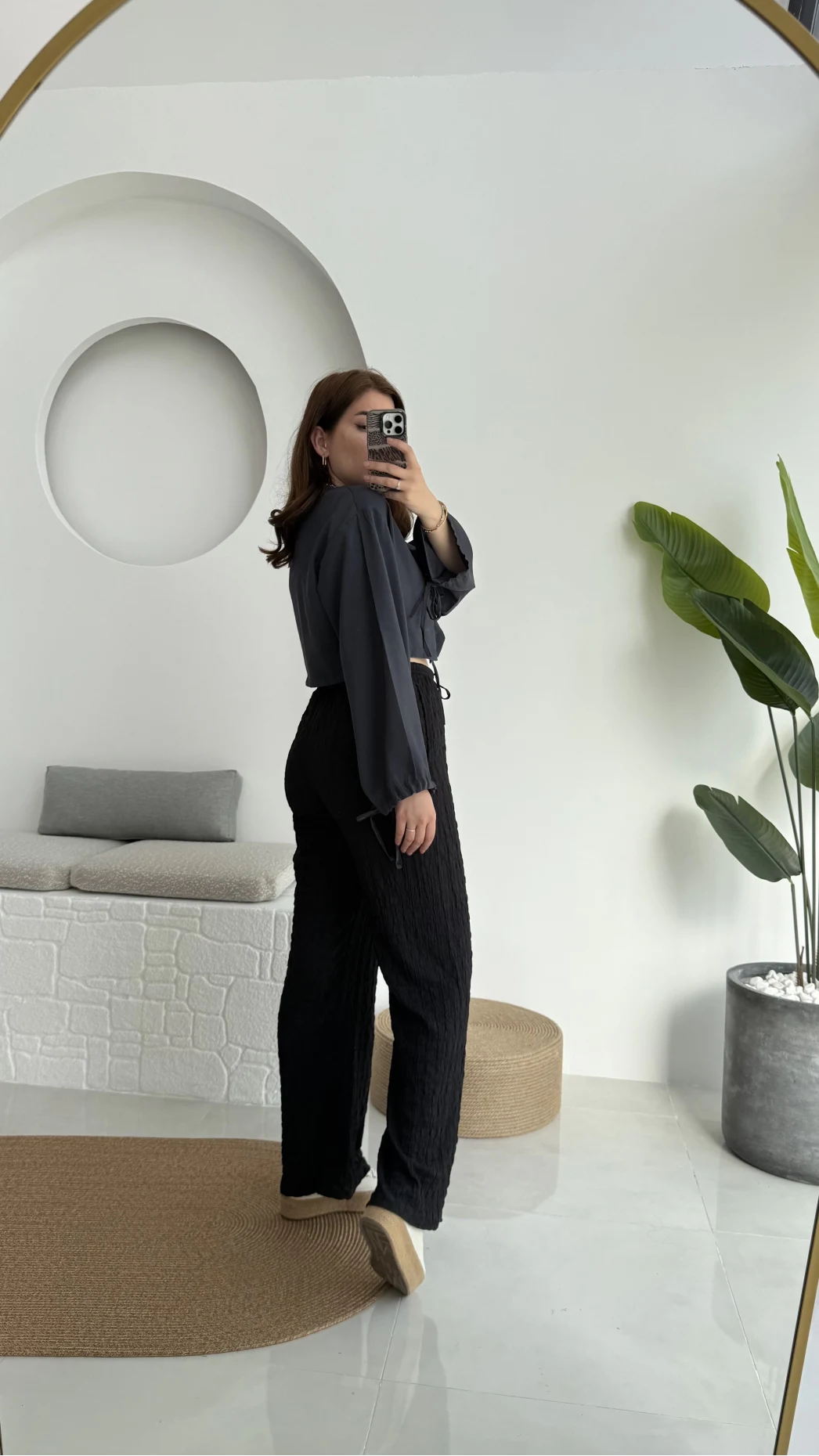 Dep Bürümcük Pantolon Siyah