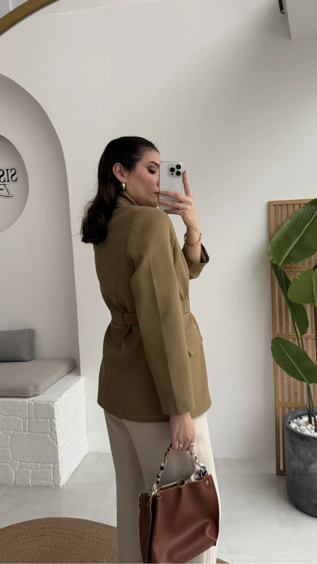 Dolph Kemer Detay Blazer Ceket - Haki - Kod: 4162