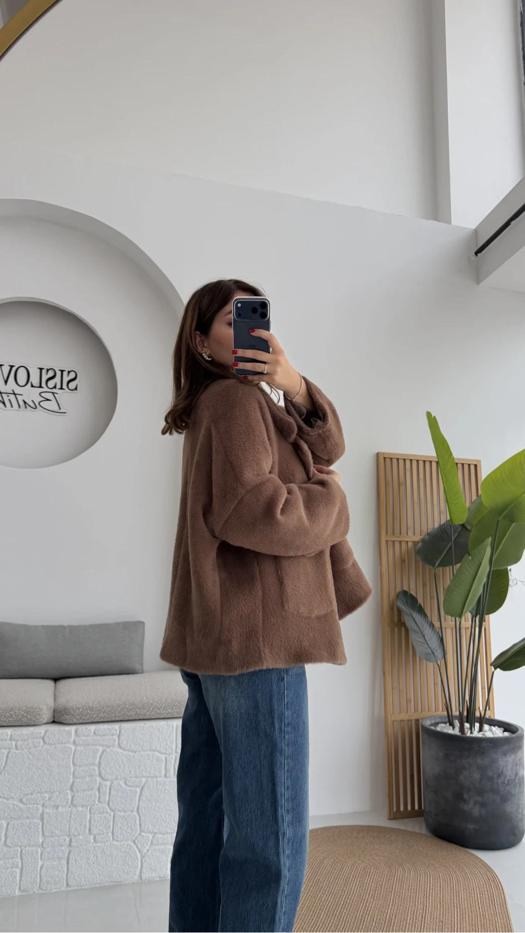 Dyla Yumoş Ceket - Kahverengi - Kod: 7008