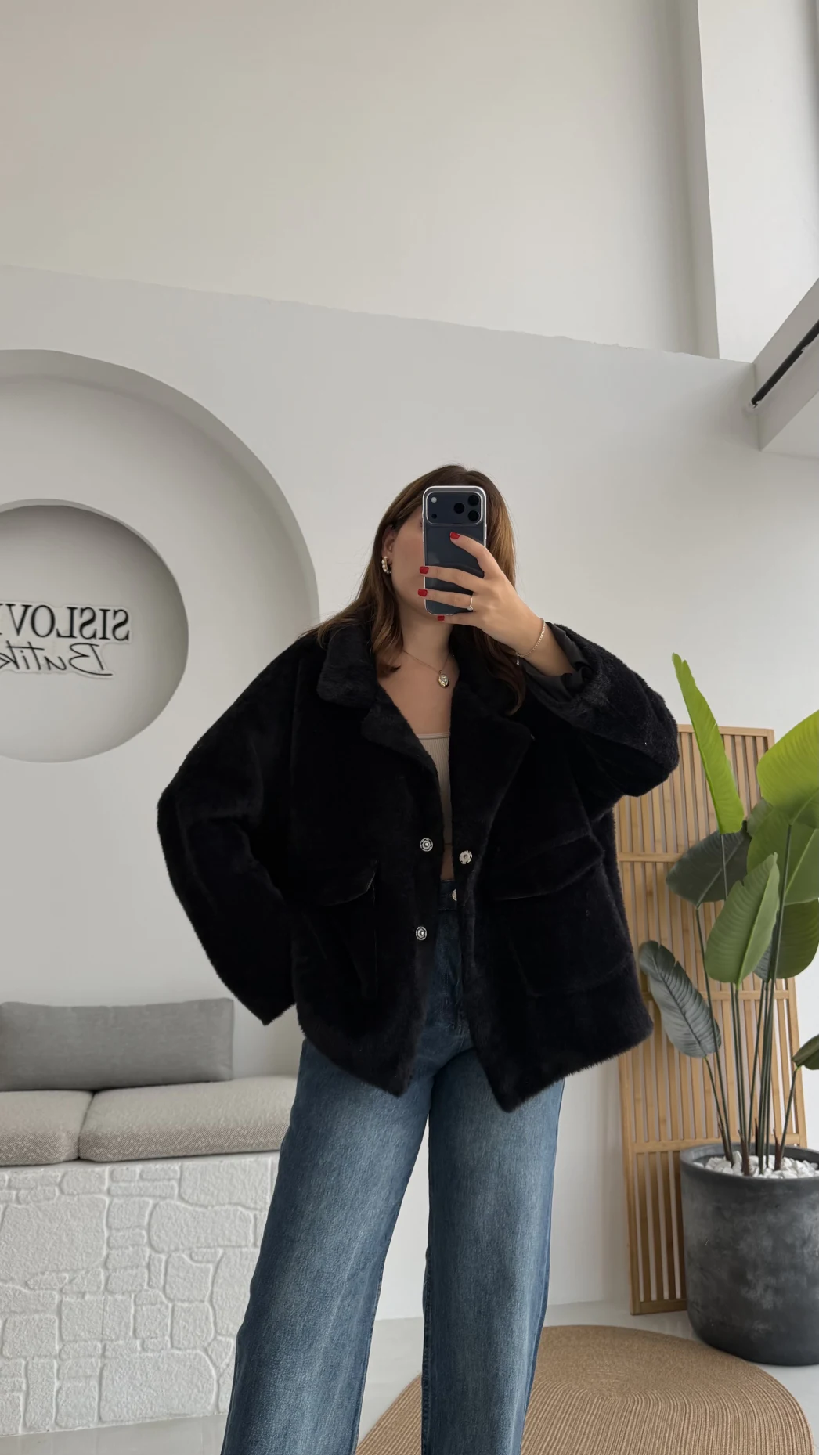 Dyla Yumoş Ceket - Siyah - Kod: 7008