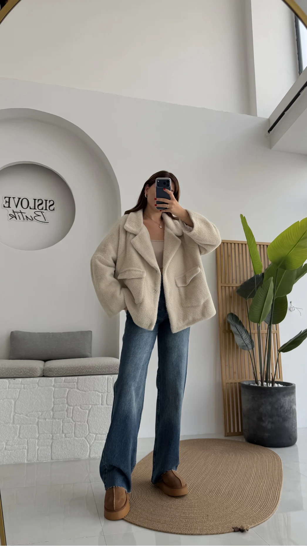 Dyla Yumoş Ceket - Taş - Kod: 7008