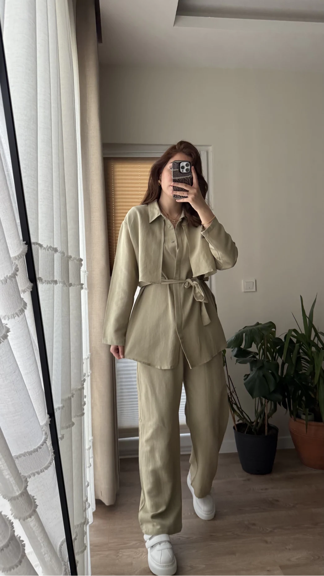 Ed Kuşaklı Pantolon Haki Takım - Kec - 51835