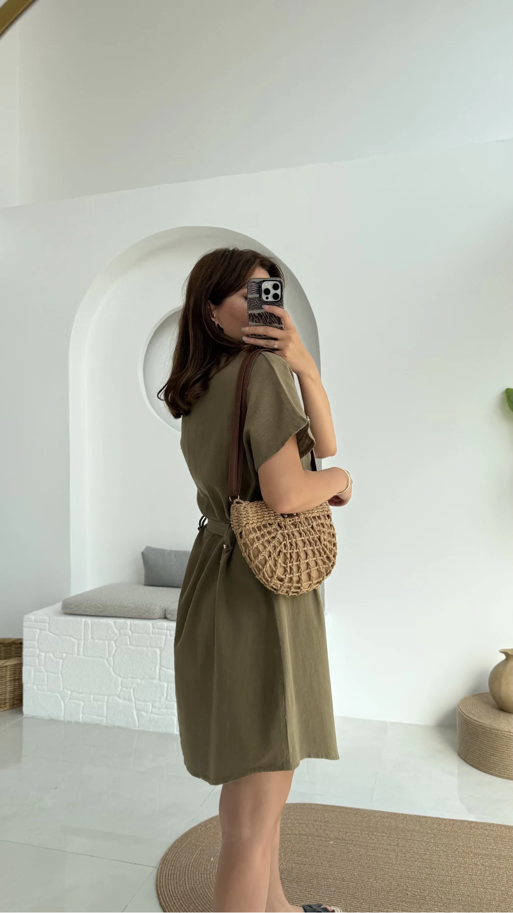 ELBİSE Flam Elbise - Haki