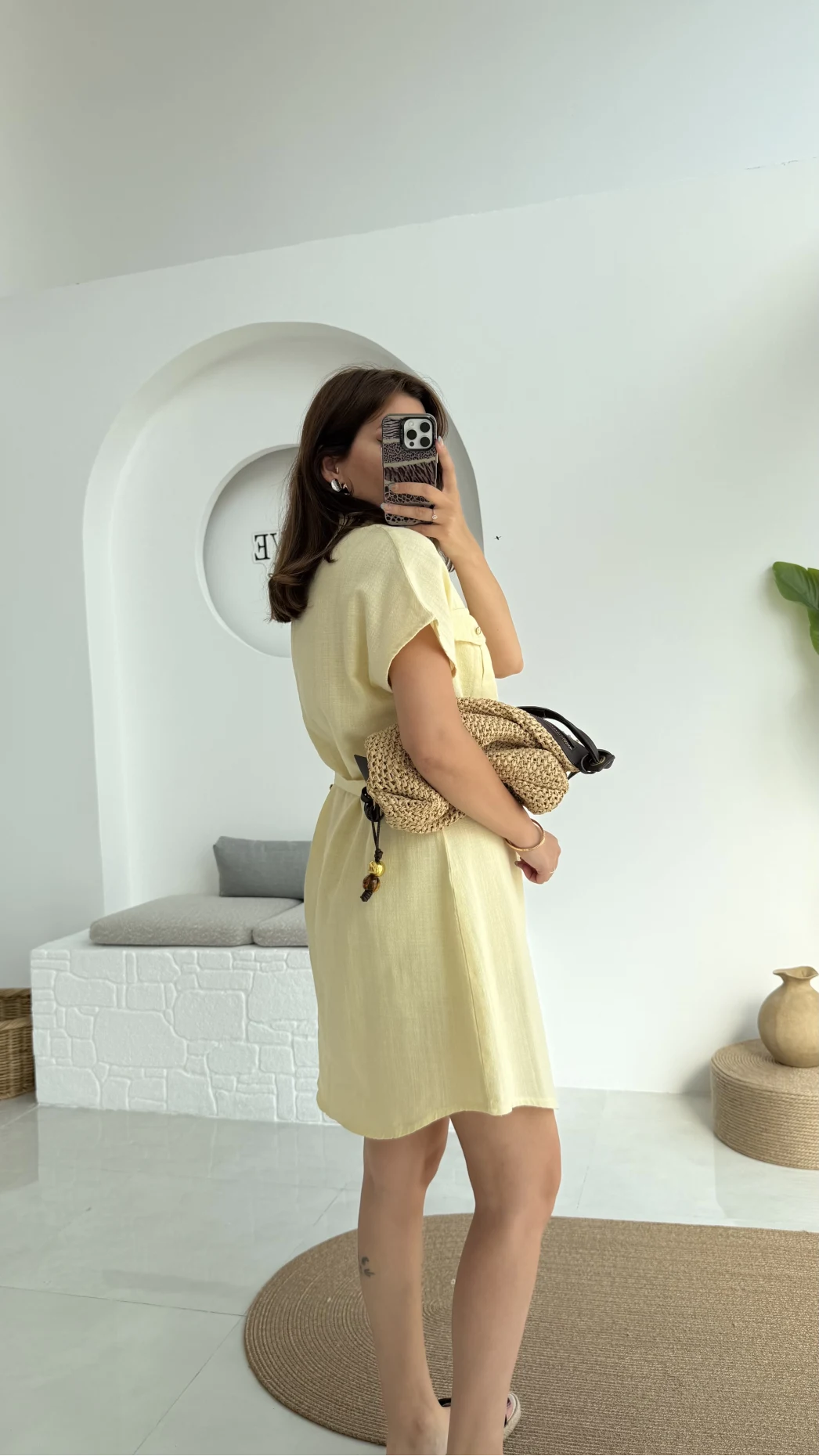 ELBİSE Flam Elbise - Sarı