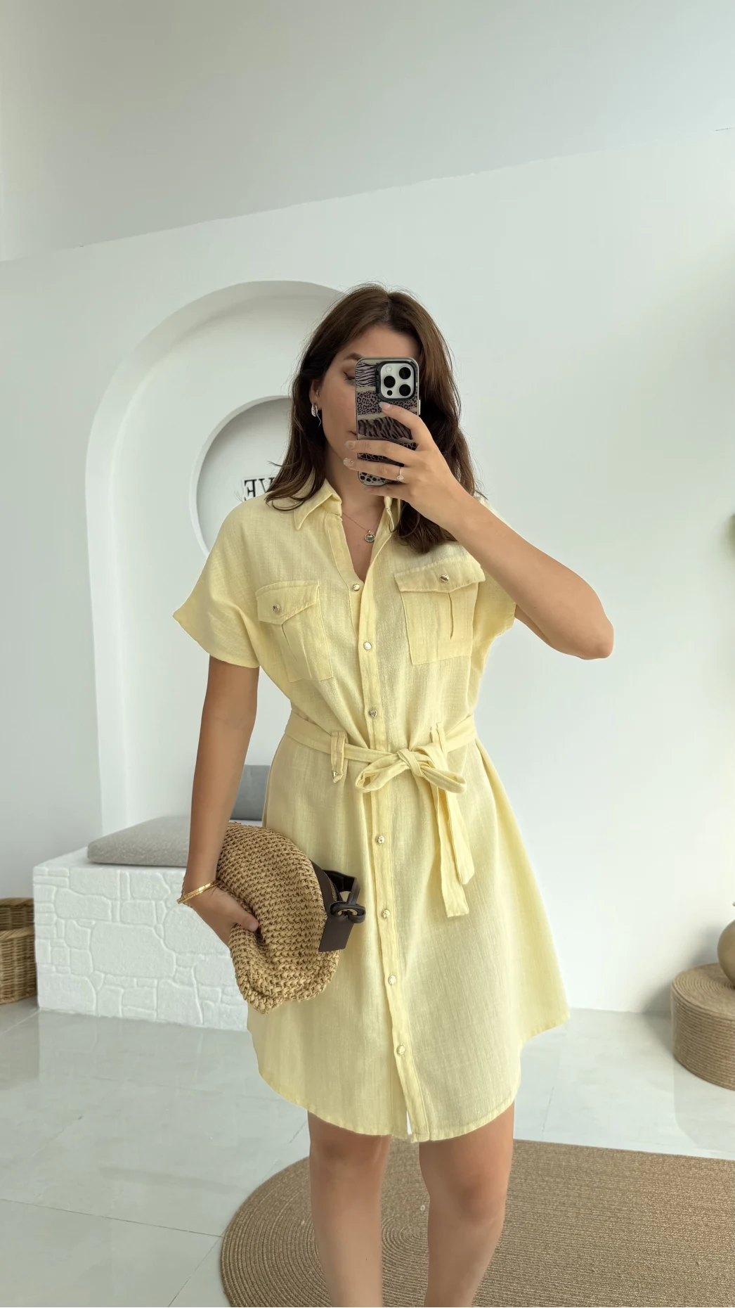 ELBİSE Flam Elbise - Sarı