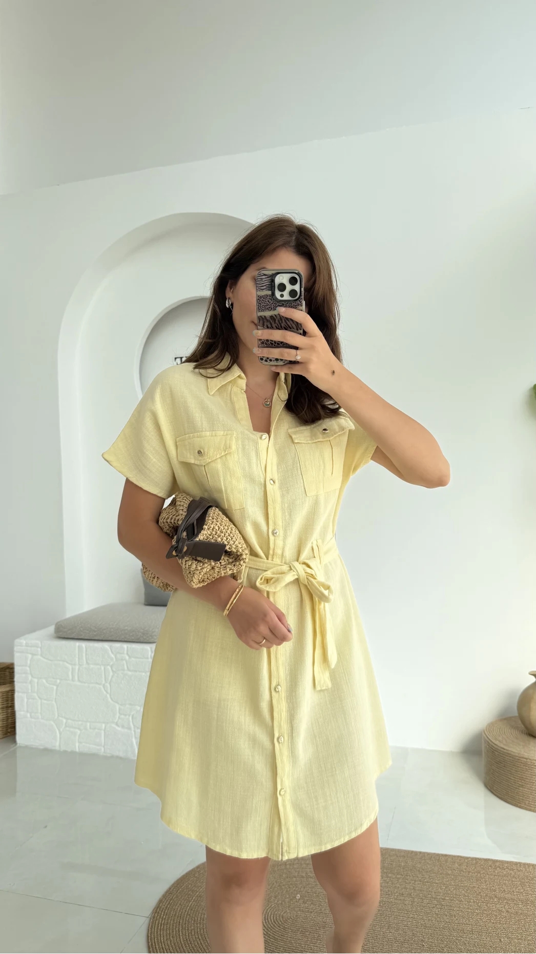 ELBİSE Flam Elbise - Sarı