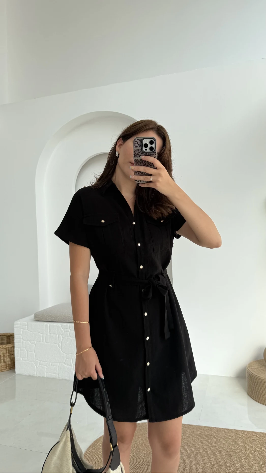 ELBİSE Flam Elbise - Siyah