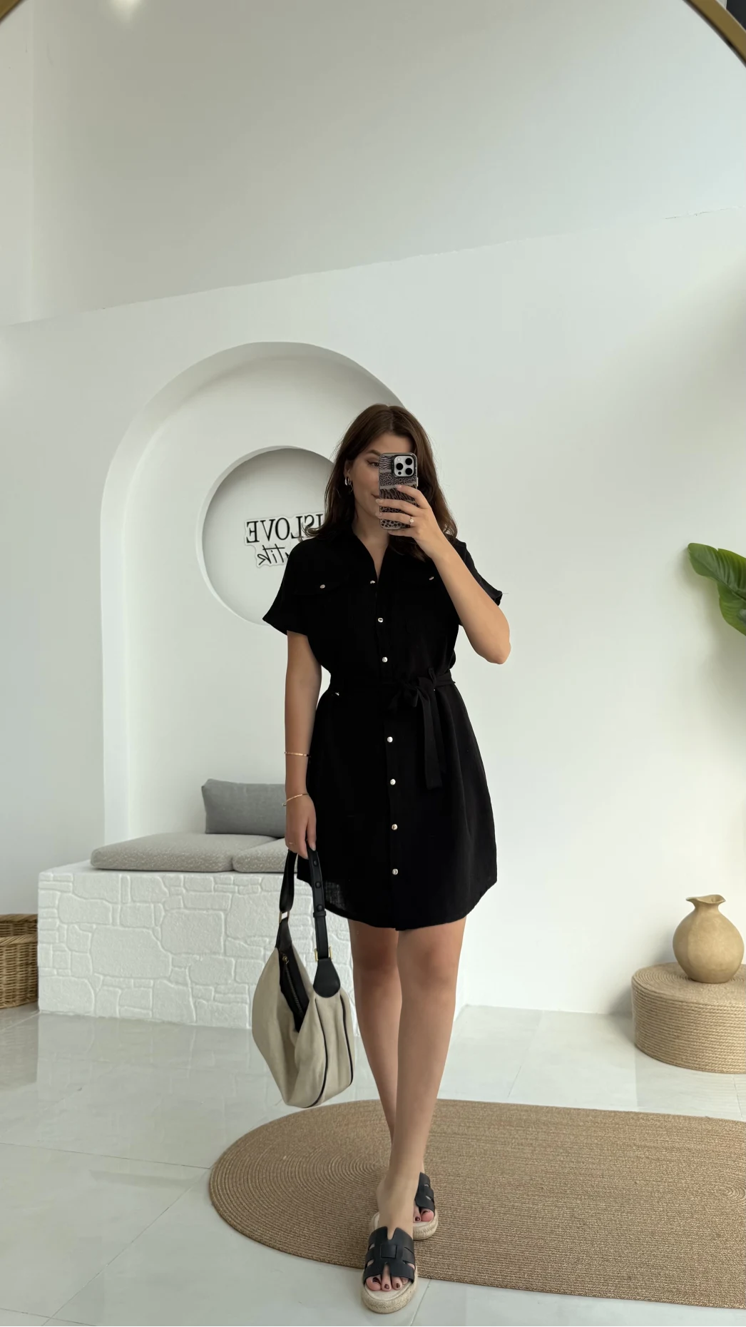 ELBİSE Flam Elbise - Siyah