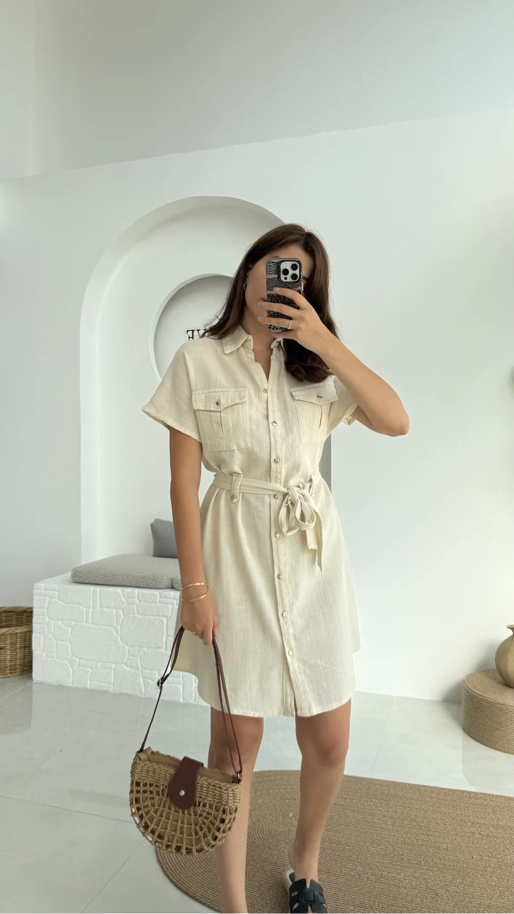 ELBİSE Flam Elbise - Taş