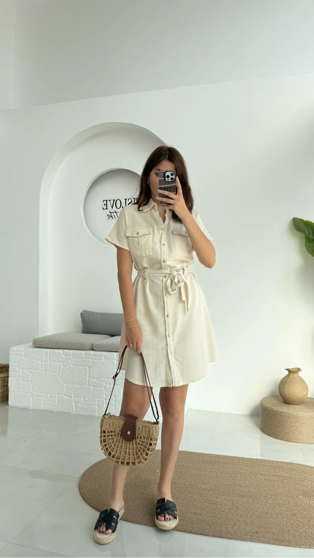 ELBİSE Flam Elbise - Taş