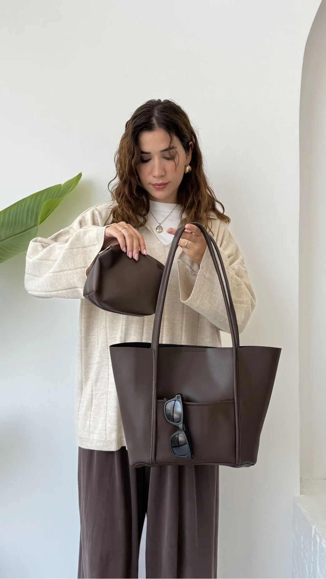 Elena Yavrulu Çanta - Kahve