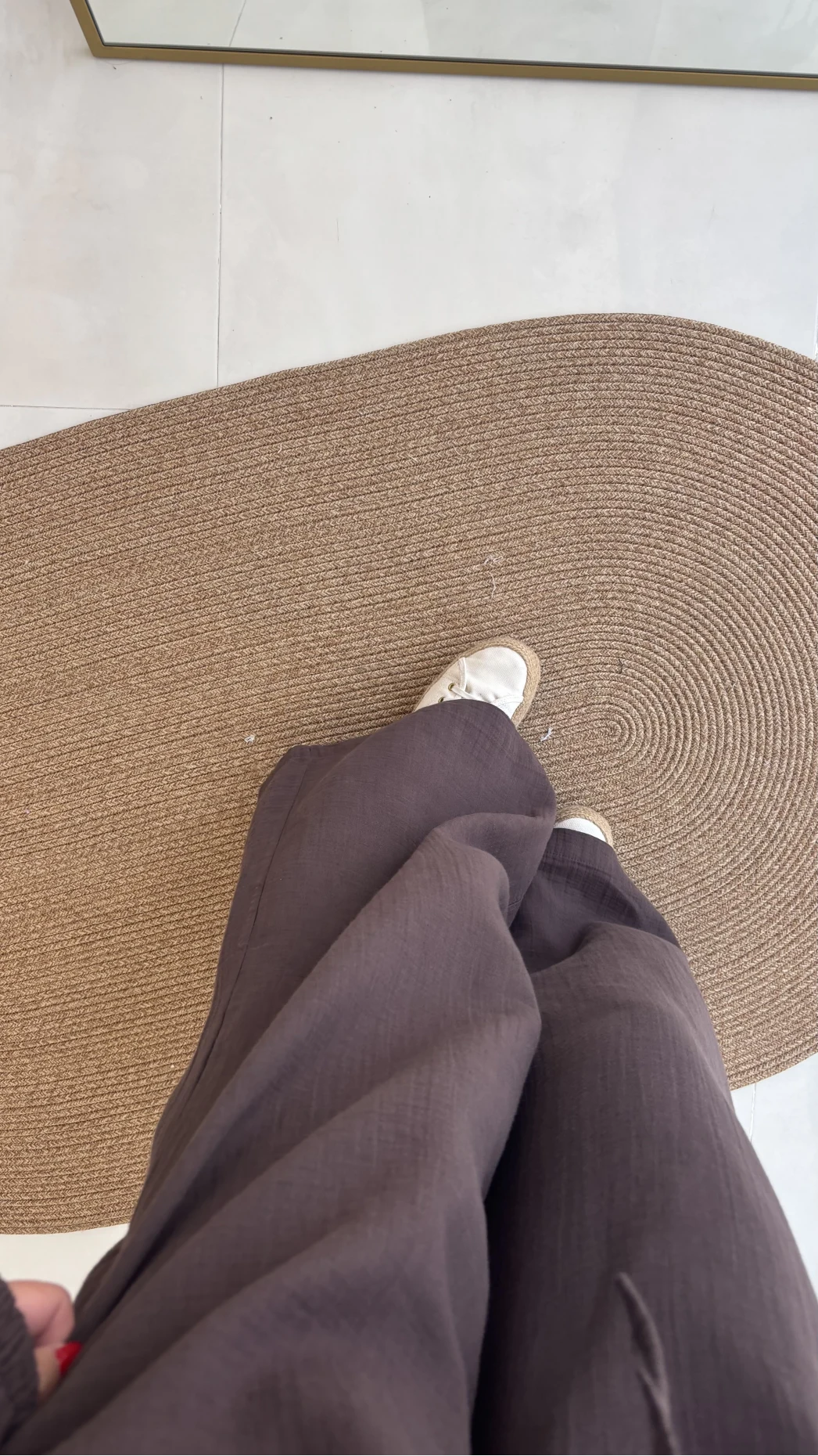 Elsa Pamuk Kumaş Bluz - Pantolon Takım - Kahve - 42502 - 42602