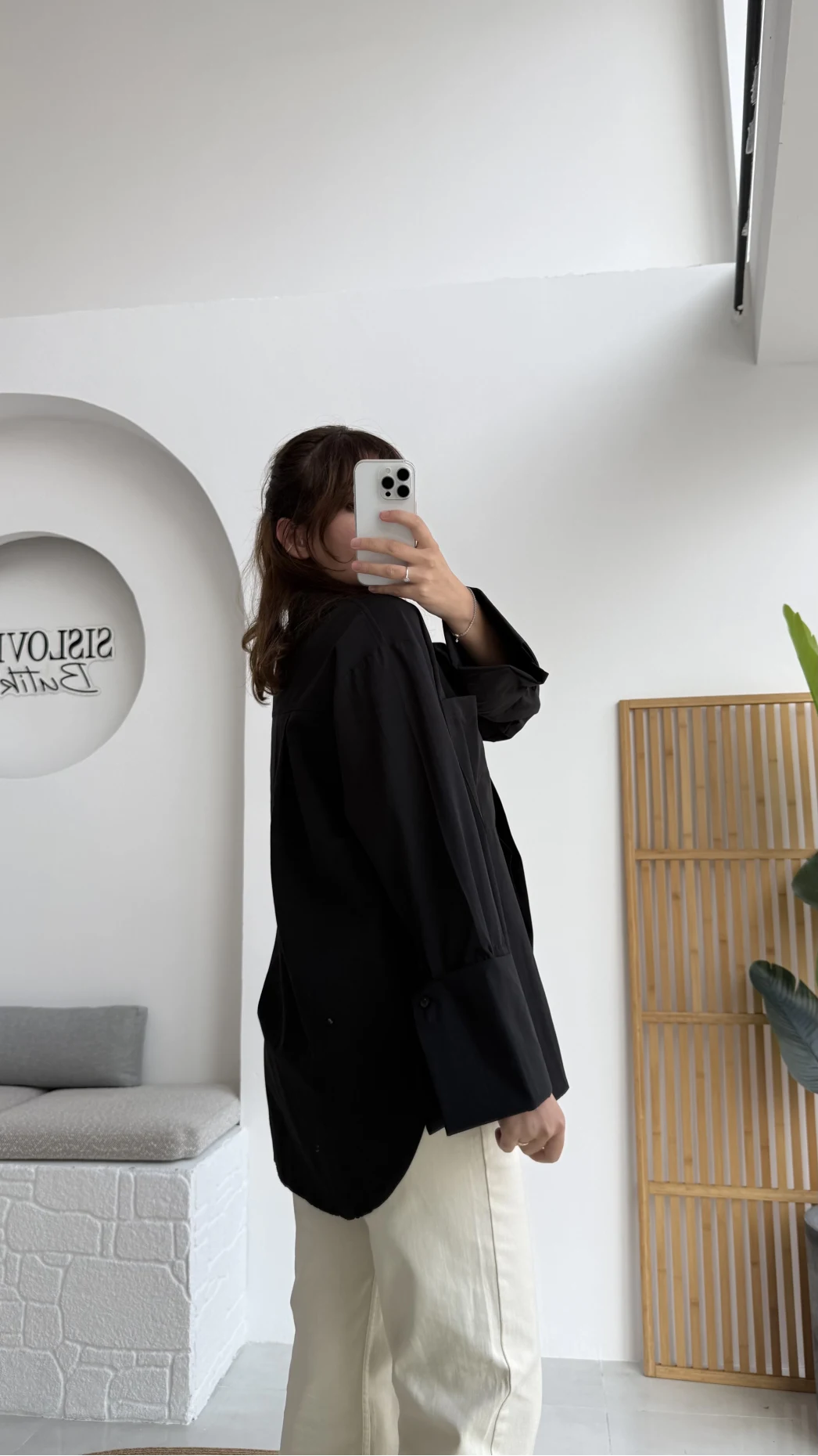 Esmeralda Büyük Cepli Gömlek - Siyah - Kod: 2143