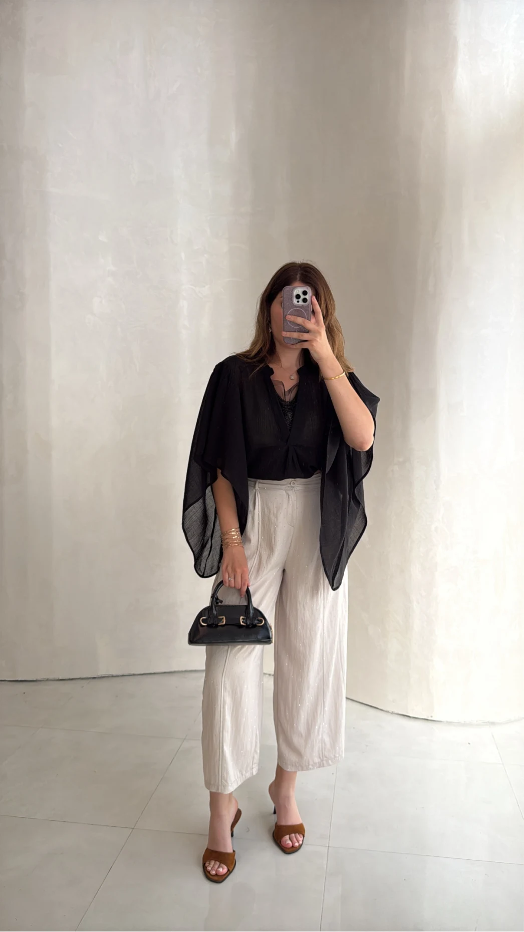 Etoile Dökümlü Taşlı Pantolon - Taş - Kod: 51434