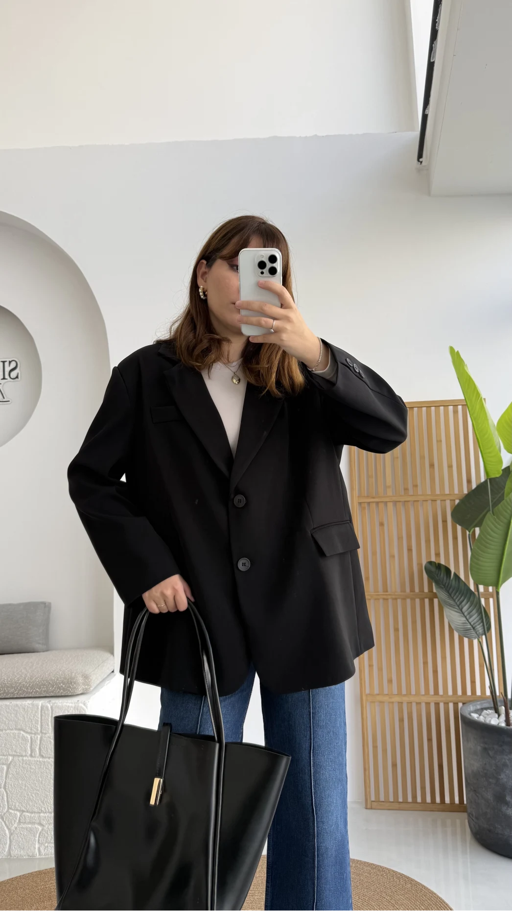 Faylinn Vatkalı Blazer Ceket - Siyah - Kod: 7437