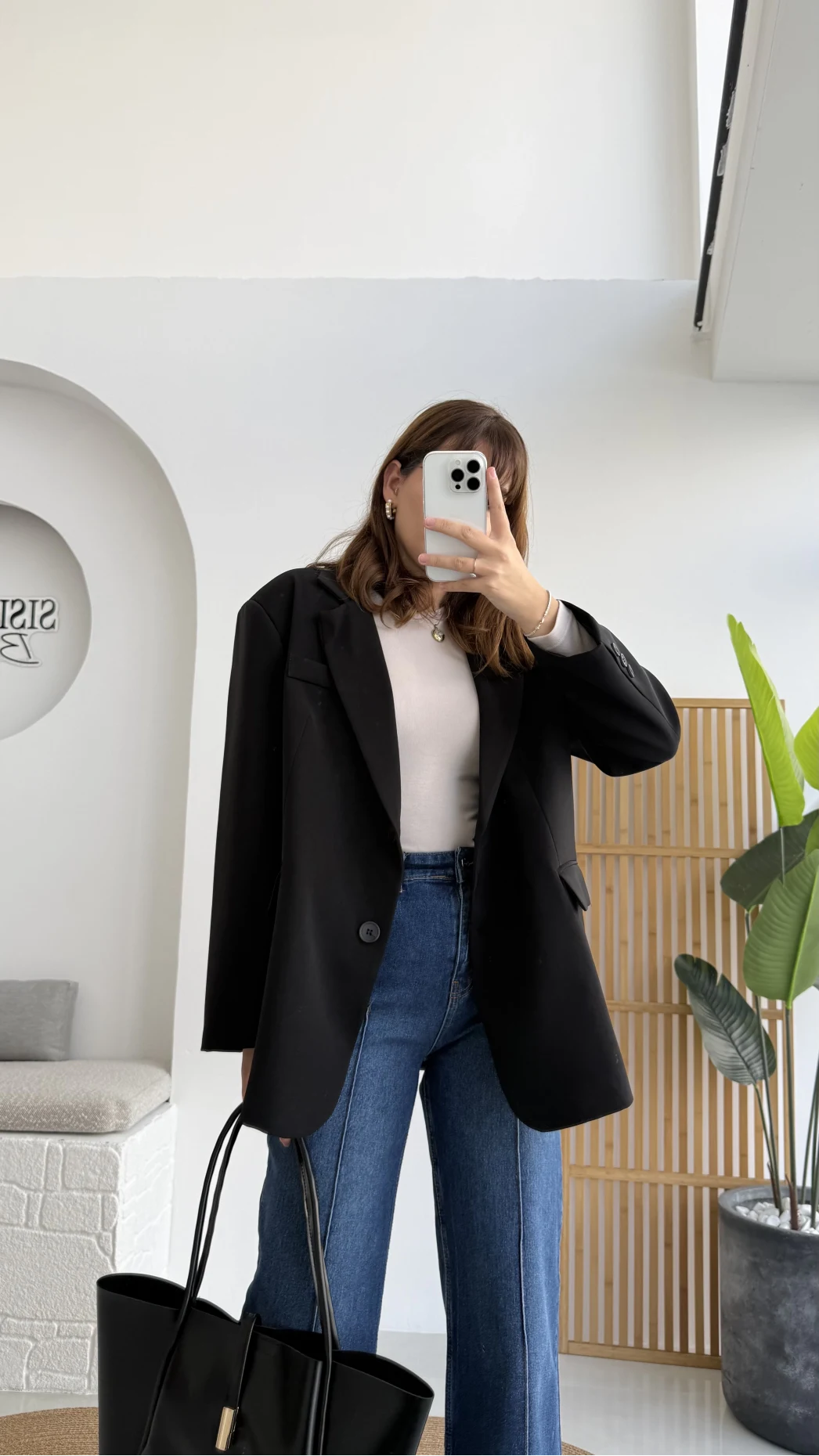 Faylinn Vatkalı Blazer Ceket - Siyah - Kod: 7437