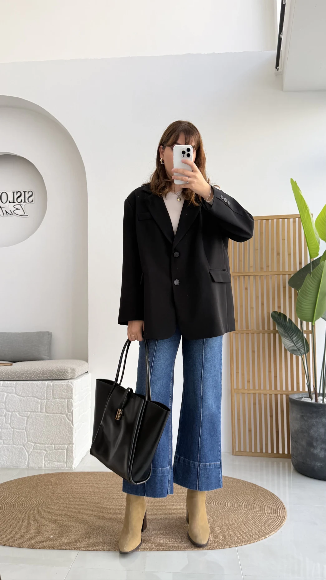 Faylinn Vatkalı Blazer Ceket - Siyah - Kod: 7437