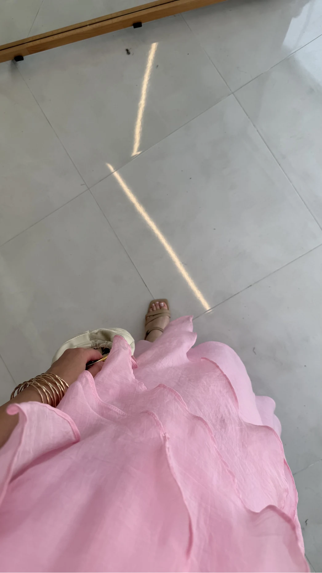 Felicity Astarlı Pelerin Elbise - Pembe - Kod: 3450