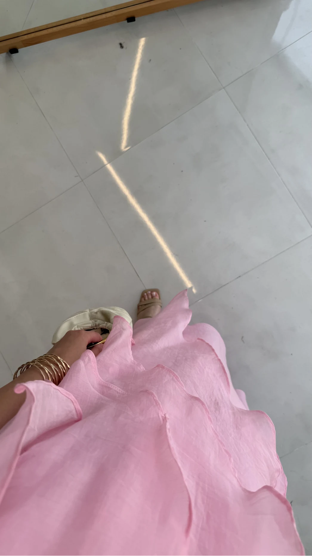 Felicity Astarlı Pelerin Elbise - Pembe - Kod: 3450