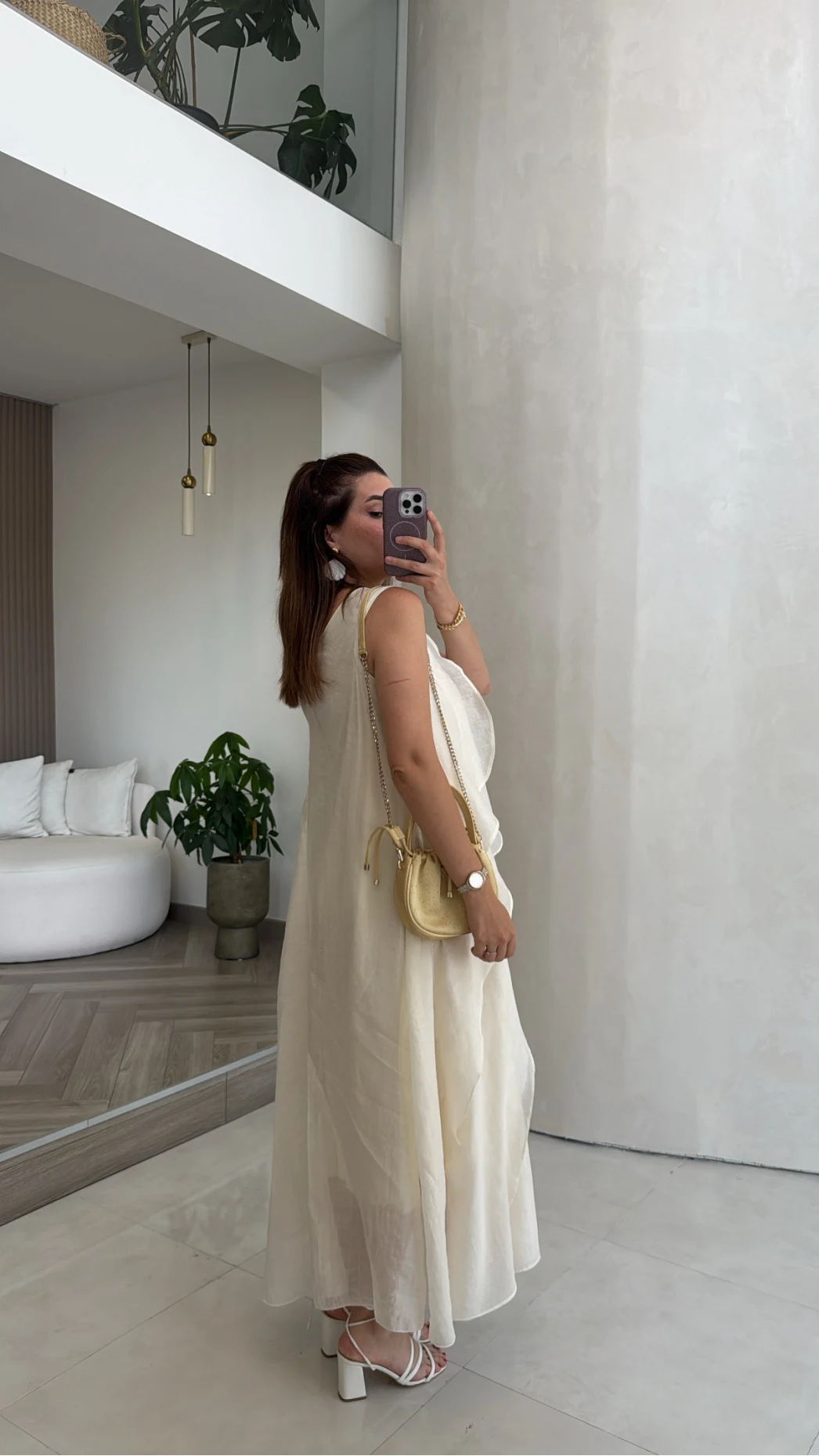 Felicity Astarlı Pelerin Elbise - Taş - Kod: 3450