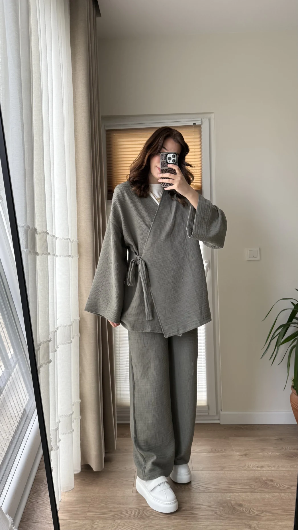 Felix Bağlamalı Kimono Takım