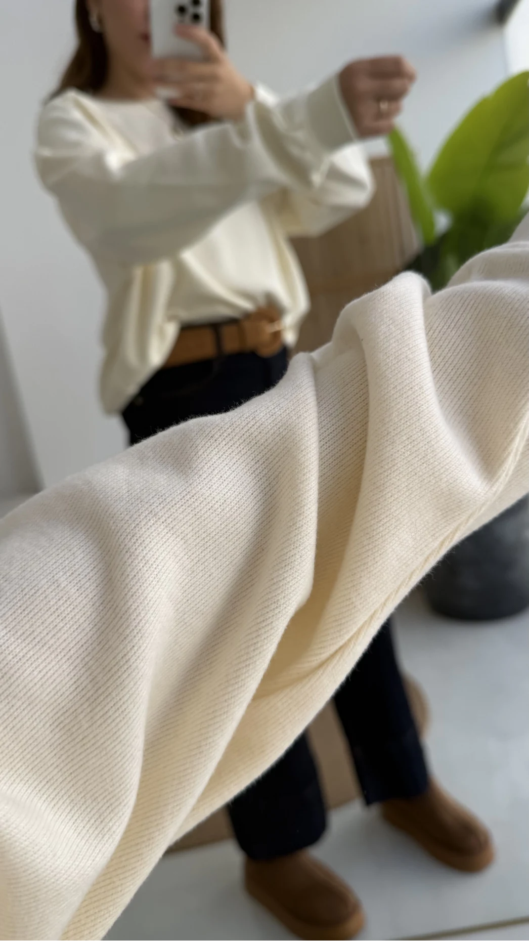 Fitilli Sweat - Ekru - Kod: 1053