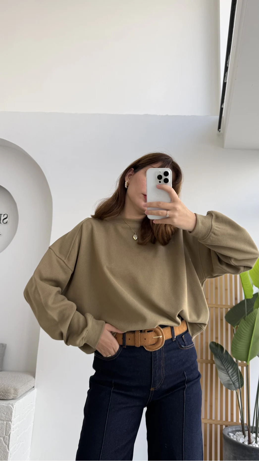 Fitilli Sweat - Toprak - Kod: 1053