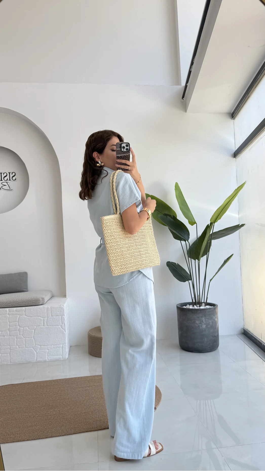 Flam Bebe Mavisi Keten Takım