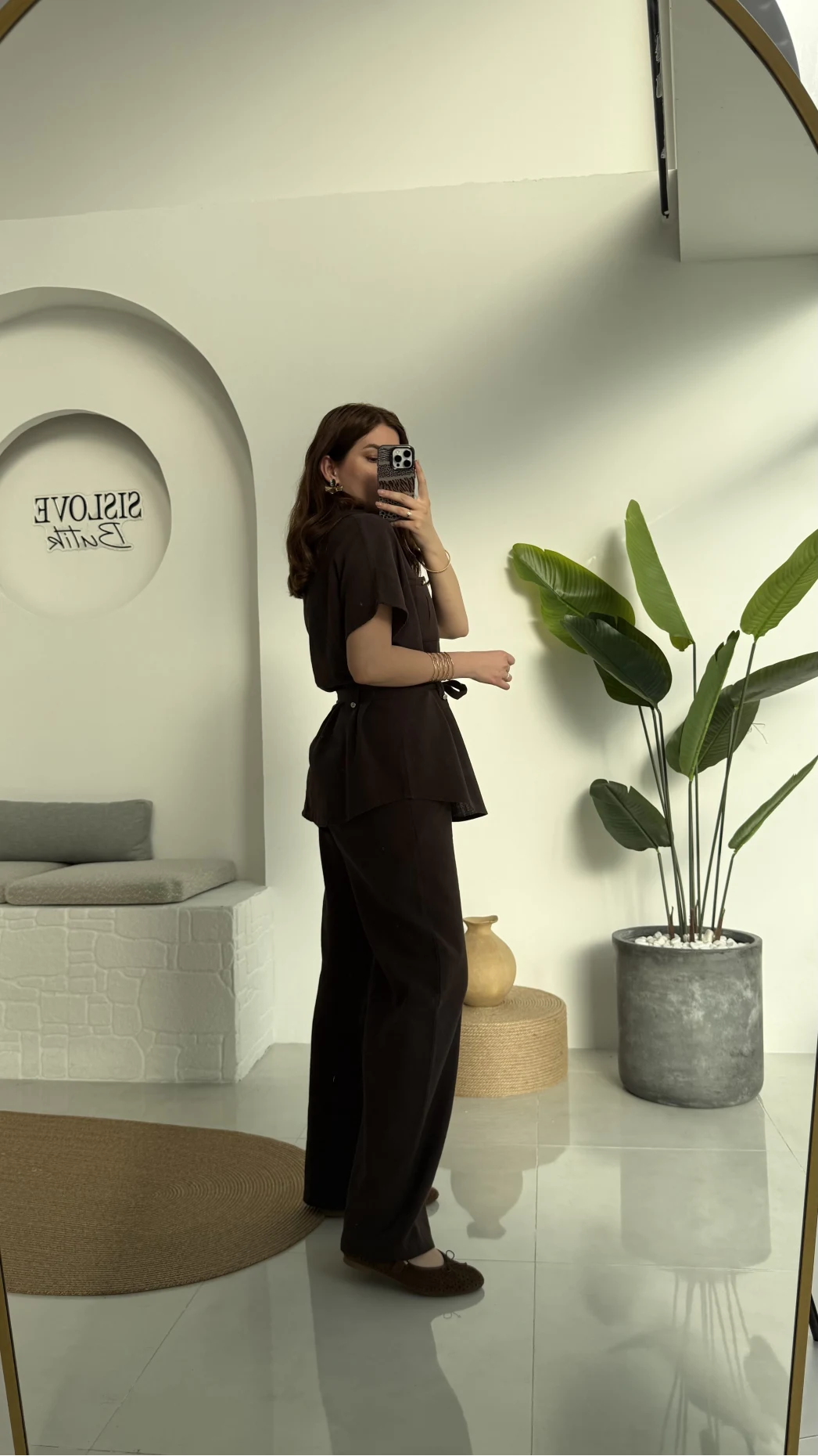 Flam Kahve Keten Takım