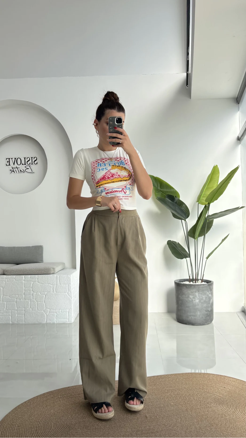 Floryn Cepli Pantolon - Haki - 3756