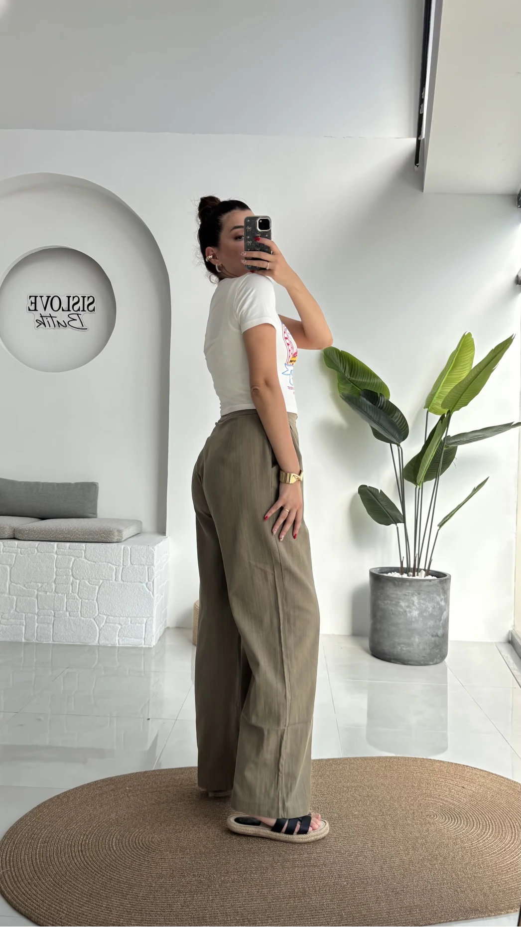 Floryn Cepli Pantolon - Haki - 3756