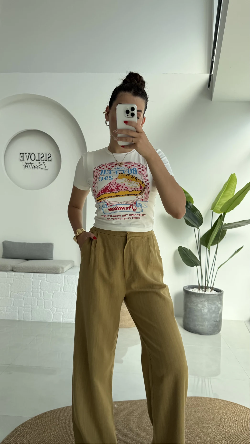 Floryn Cepli Pantolon - Hardal - 3756